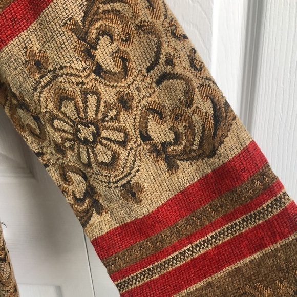 Sag Harbor Vintage Style Jacquard Pattern Collarless Jacket Coat Size 16 - Picture 7 of 14